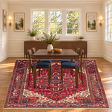 Rocket 1 batch 43 V2 SKU 26697 — vertical rug in dedicated dining room with centered table and chairs