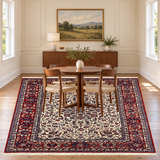 Rocket 1 batch 43 V2 SKU 27961 — vertical rug in dedicated dining room with centered table and chairs