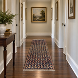 Rocket 1 batch 50 SKU 27182 — proportional hallway with visible wall clearance and grounded runner