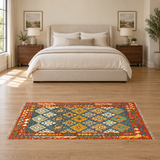 SKU 27769 staged in front of bed; original rug preserved; Rocket1 batch038