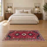 SKU 27860 staged in front of bed; original rug preserved; Rocket1 batch038