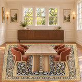 SKU 25795 — dining room staged with the original handmade carpet