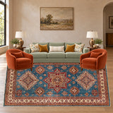 SKU 25850 — living room staged with the original handmade carpet