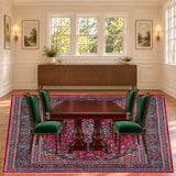 SKU 25772 — dining room staged with the original handmade carpet