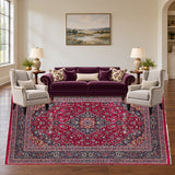 SKU 25772 — living room staged with the original handmade carpet