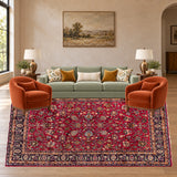 SKU 25774 — living room staged with the original handmade carpet
