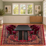 SKU 25778 — dining room staged with the original handmade carpet