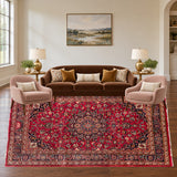 SKU 25778 — living room staged with the original handmade carpet