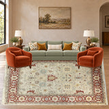 SKU 25720 — living room staged with the original handmade carpet