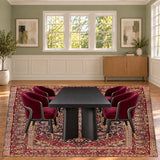SKU 25751 — dining room staged with the original handmade carpet