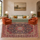 SKU 25751 — living room staged with the original handmade carpet