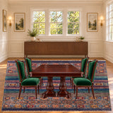 SKU 25009 — dining room staged with the original handmade carpet