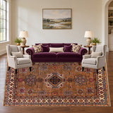 SKU 25331 — living room staged with the original handmade carpet