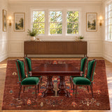 SKU 24917 — dining room staged with the original handmade carpet