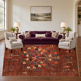 SKU 24917 — living room staged with the original handmade carpet