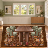 SKU 24919 — dining room staged with the original handmade carpet