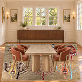 SKU 24928 — dining room staged with the original handmade carpet
