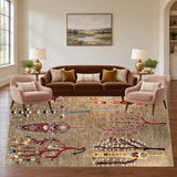 SKU 24928 — living room staged with the original handmade carpet