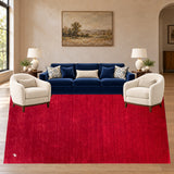 SKU 24710 — living room staged with the original handmade carpet