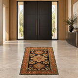 Royal Kazak carpet 22462 in a contemporary front entrance — 206 x 145 cm