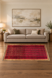 SKU 24387 original handmade Persian rug staged horizontally in a living room; Rocket1 approved room image.