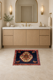 SKU 24469 original handmade Persian rug in a powder room; Rocket1 approved room image.