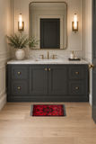 Rocket1 — SKU 26458 — exact original rug staged in powder room