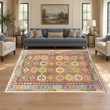 Rocket1 — SKU 27667 — approved horizontal rug in living room with sofas and chairs