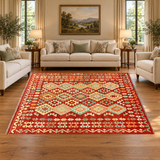 Rocket1 — SKU 27773 — approved horizontal rug in living room with sofas and chairs
