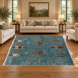 Rocket1 — SKU 27793 — approved horizontal rug in living room with sofas and chairs