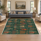 Rocket1 — SKU 27794 — approved horizontal rug in living room with sofas and chairs
