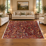 Rocket1 — SKU 27817 — approved horizontal rug in living room with sofas and chairs
