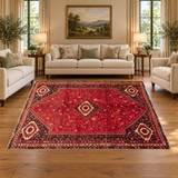 Rocket1 — SKU 27849 — approved horizontal rug in living room with sofas and chairs