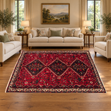 Rocket1 — SKU 27854 — approved horizontal rug in living room with sofas and chairs