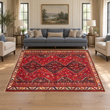 Rocket1 — SKU 27858 — approved horizontal rug in living room with sofas and chairs