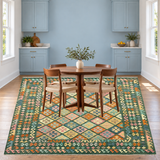 Rocket1 — SKU 27652 — approved vertical rug with centered kitchen nook table and chairs