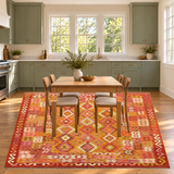 Rocket1 — SKU 27666 — approved vertical rug with centered kitchen nook table and chairs