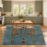 Rocket1 — SKU 27793 — approved vertical rug with centered kitchen nook table and chairs