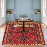 Rocket1 — SKU 27858 — approved vertical rug with centered kitchen nook table and chairs