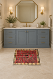 Rocket1 — SKU 24524 — exact original rug staged in powder room