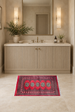 Rocket1 — SKU 25058 — exact original rug staged in powder room