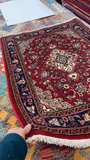 26754-Sarough Hand-Knotted/Handmade Persian Rug/Carpet Traditional Authentic/ Size: 3'7"x 2'7"