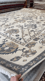 26833- Royal Ushak Hand-Knotted/Handmade Indian Rug/Carpet Traditional/Authentic/Size: 11'7" x 8'11"
