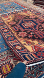26750-Hamadan Hand-Knotted/Handmade Persian Rug/Carpet Tribal/Nomadic Authentic/ Size: 4'11" x 3'5"