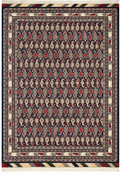 22583-Sarough Hand-Knotted/Handmade Persian Rug/Carpet Traditional Authentic/ Size: 9'6"x 6'7"/ 290cm x 201cm