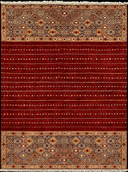 23933 - Royal Chobi Ziegler / Afghan  /Hand-Knotted /  Contemporary / Traditional / Size: 12'0" x  8'11"/366cmx 272cm