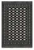 27590-Bokhara Hand-Knotted/Handmade Pakistani Rug/Carpet Tribal/Nomadic Authentic/ Size: 9'2" x 6'1"/279 cm × 185 cm