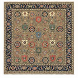 27923- Royal Chobi Ziegler Afghan Hand-Knotted Contemporary/Traditional/Size: 8'6" x 8'0"/259cm x 244cm