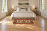 22448 Persian rug staged in a bedroom