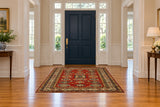 22468 Persian rug staged in an entrance